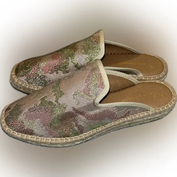 Anthropologie Glittered Camo Espadrilles Size 6.5 - Picture 7 of 8
